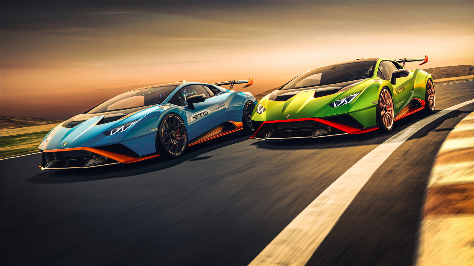 Wallpaper : Lamborghini Huracan STO, supercars, Italian Supercars