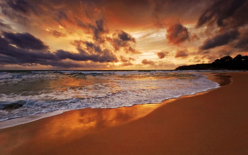 sunlight, sunset, sea, bay, shore, sand sunlight, sunset, sea, bay, shore, sand