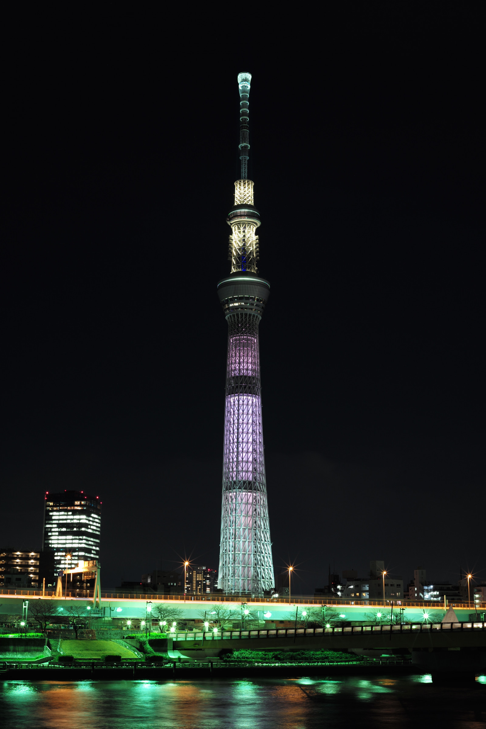 město, panoráma města, noc, architektura, odraz, panoráma, mrakodrap, věž, Leica, metropole, Tokio, M, Skytree, longexposure, mrak, zakalený, Zeiss, carlzeiss, mezník, Tokyo Sky Tree, sumidariver, sumidagawa, whitechocolat, leicam, typ240, planární, planar250, 250, locallandmark, lidské osídlení