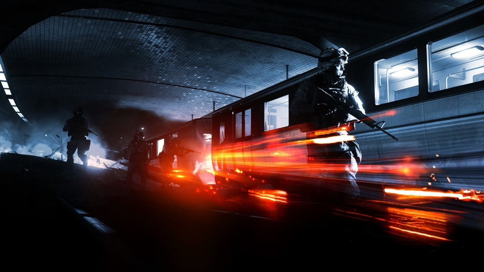 noc, vozidlo, vojna, oheň, Battlefield 3, svetlo, osvetlenie, tma, screenshot