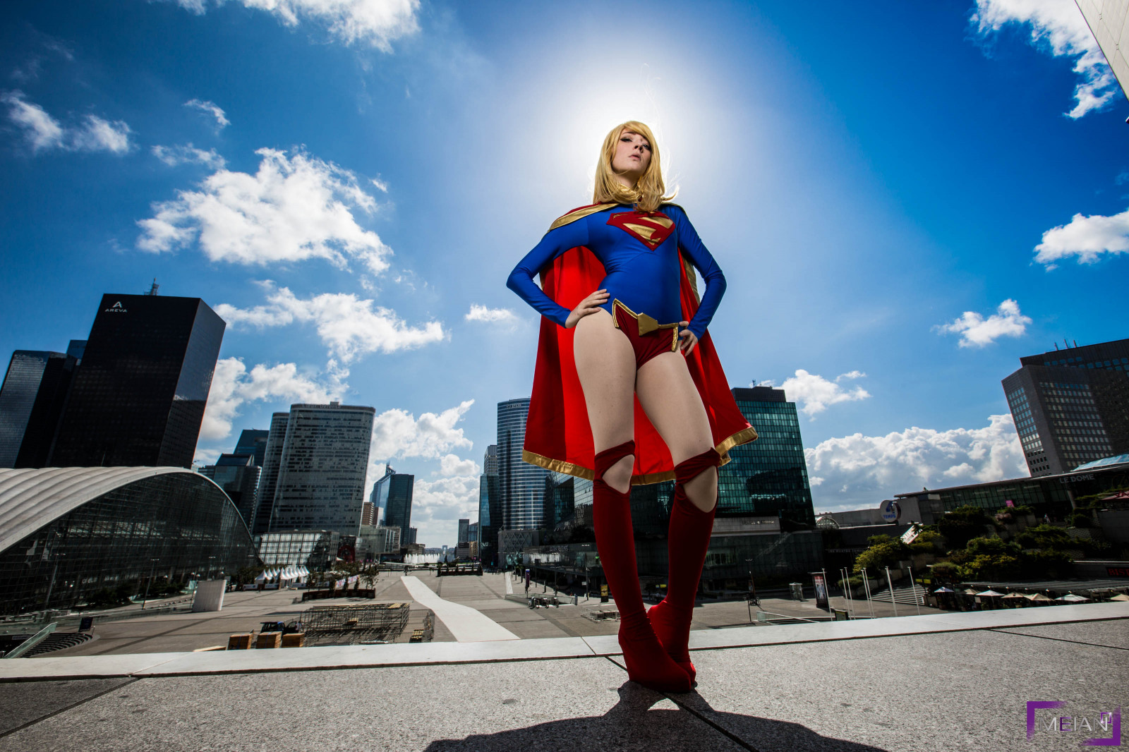 Fond d'?�cran : bleu, Paris, France, fille, des bandes dessin?�es, DC, costume, Cosplay, super 