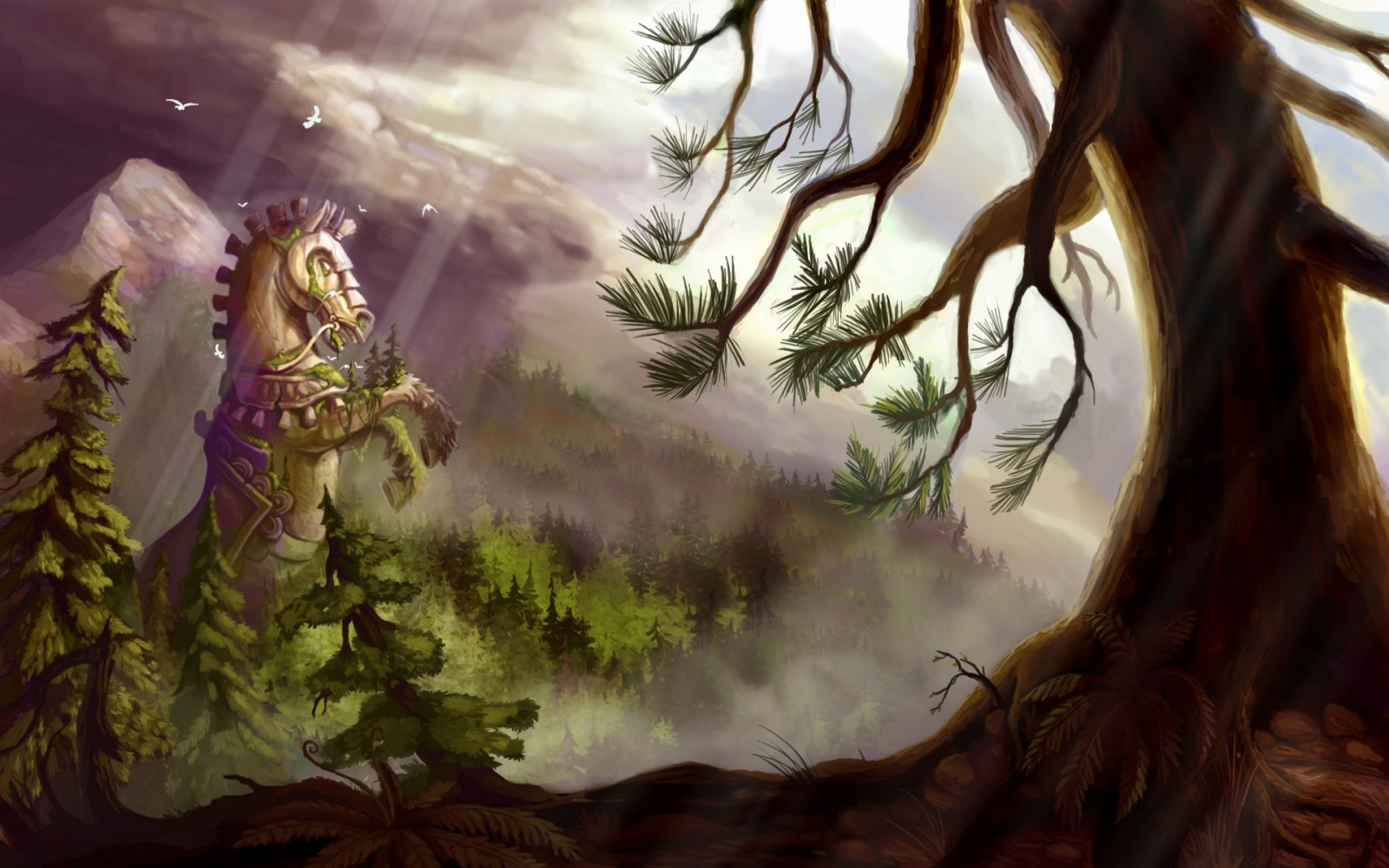 slunečnímu záření, les, fantasy umění, džungle, mytologie, Bejeweled, Bejeweled 3, Beyond Reality, květ, Snímek obrazovky, místo výskytu, přírodní prostředí, počítač tapeta