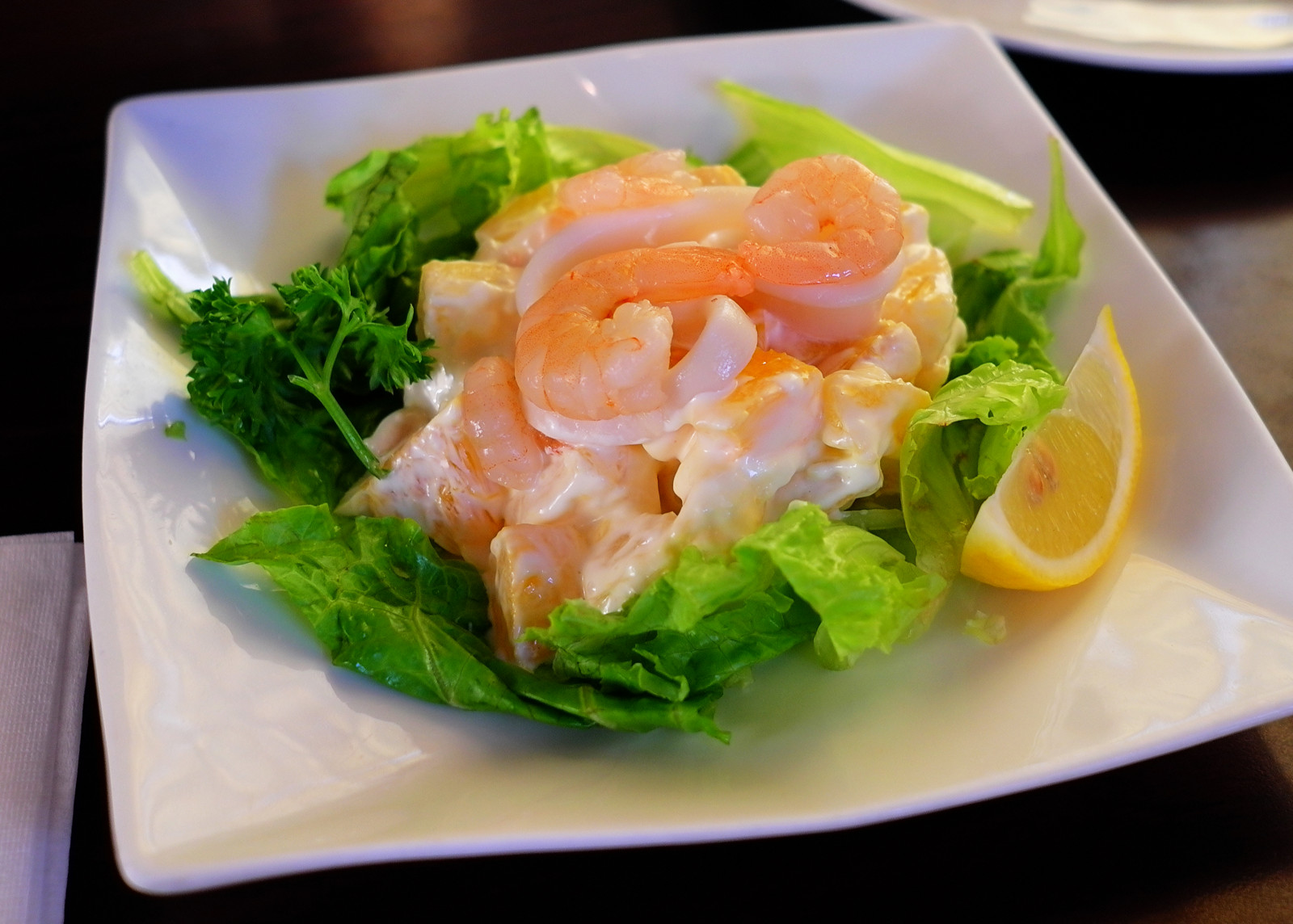 jídlo, Ryba, salát, plody moře, oběd, báječný, jídlo, kuchyně, jídlo, vyrobit, hors d dílo, asijské potraviny, uzený losos, čínské jídlo, thajské jídlo, Caesarův salát