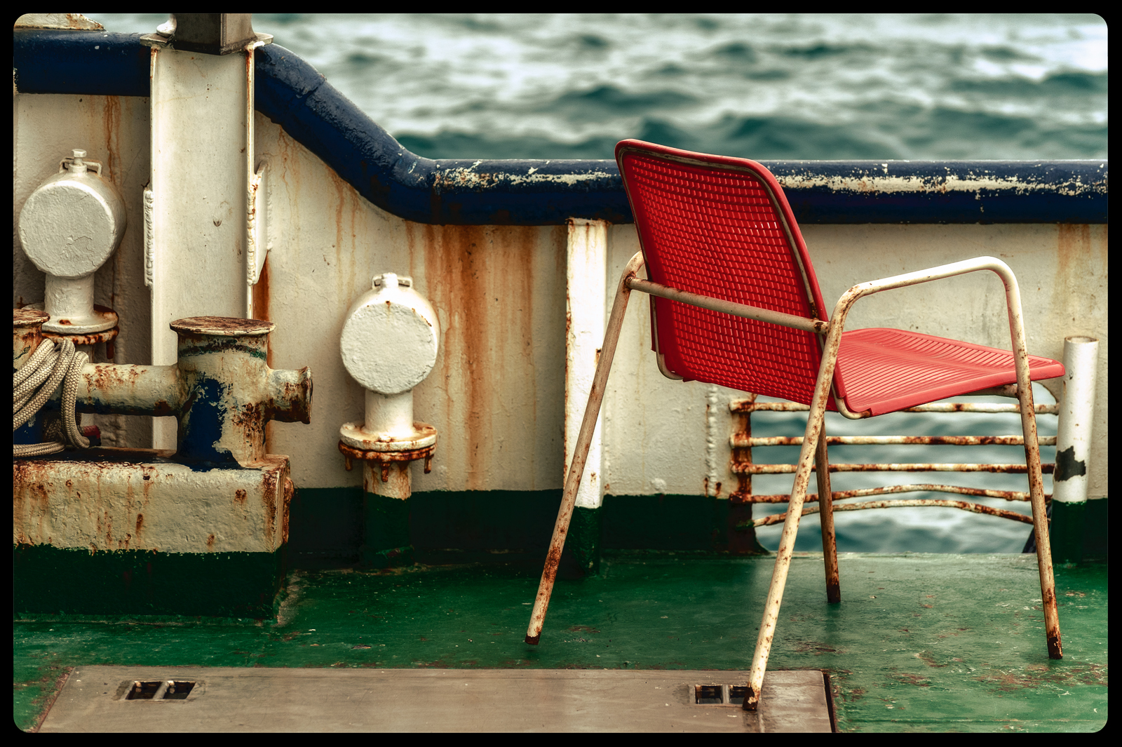 loď, moře, Červené, vozidlo, dřevo, židle, Nikon, Chorvatsko, barva, ještě pořád, přímořská krajina, fotografie, stálý život, Schiff, obraz, nábytek, kroatien, D700, meer, Stillleben, Stuhl