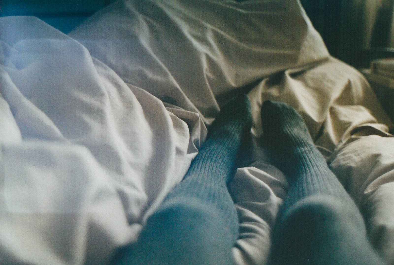 film, já, Šedá, postel, punčocháče, zenite