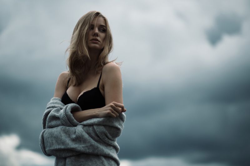 women, tanned, black lingerie, blonde, portrait, black bras women, tanned, black lingerie, blonde, portrait, black bras