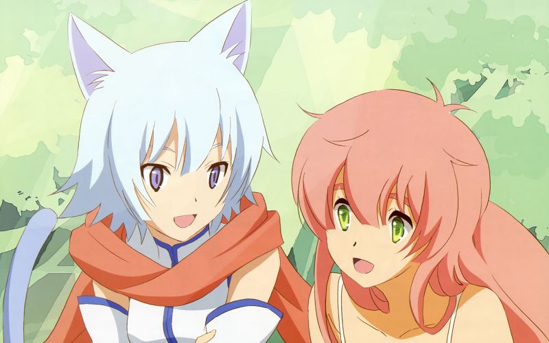 illustration, anime girls, cartoon, anime, animal ears, artwork illustration, anime girls, cartoon, anime, animal ears, artwork