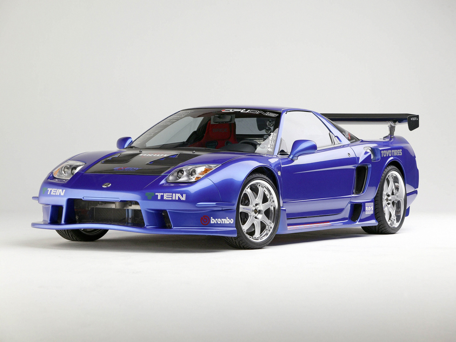 Wallpaper acura, nsx, 2003, blue, front view, sports, style, cars