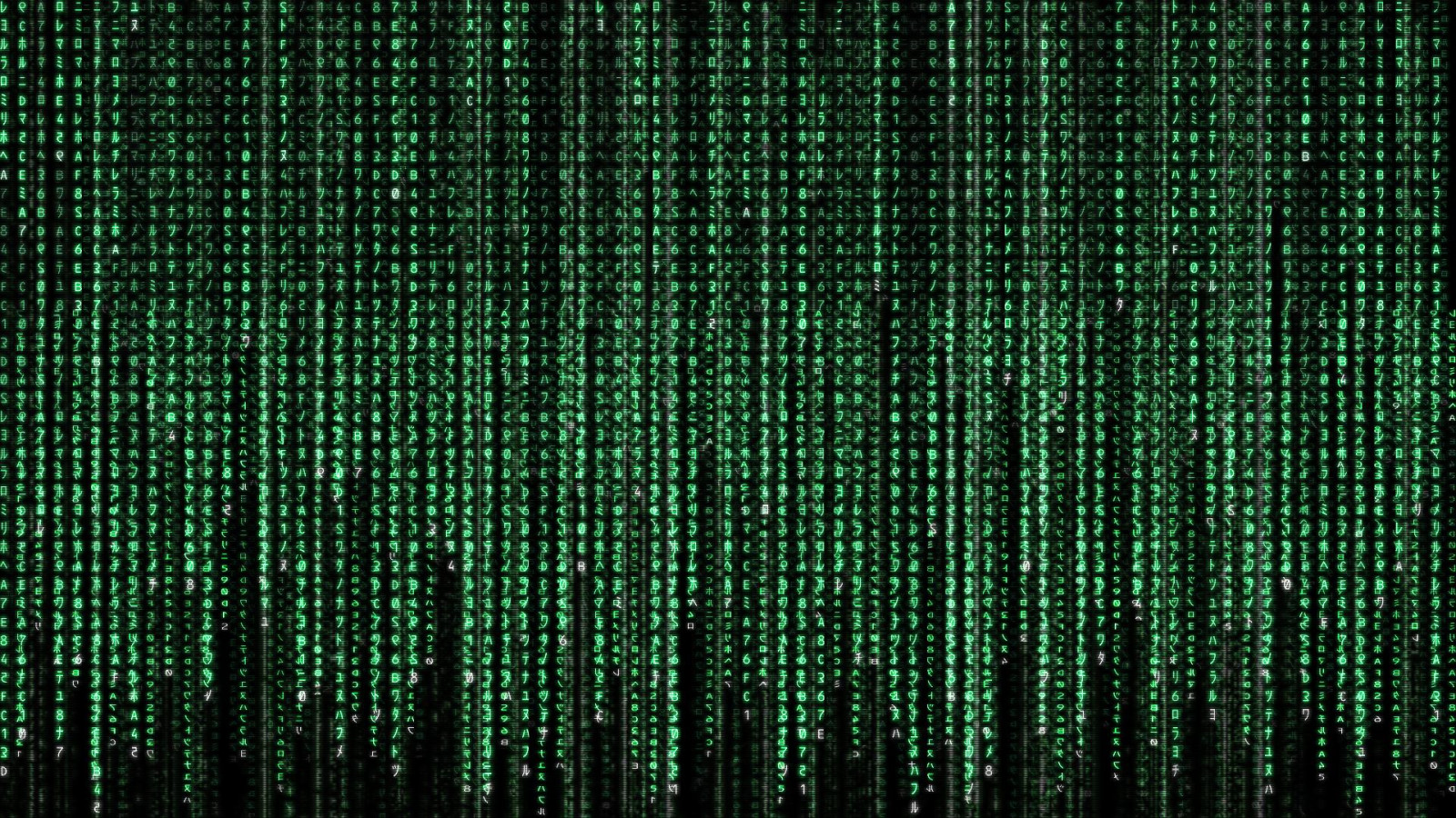 zelená, vzor, kód, textura, The Matrix, světlo, design, čára, tma, Snímek obrazovky, 1920x1080 px, počítač tapeta, font