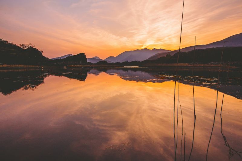 slunečnímu záření, krajina, západ slunce, moře, jezero, Příroda slunečnímu záření, krajina, západ slunce, moře, jezero, Příroda