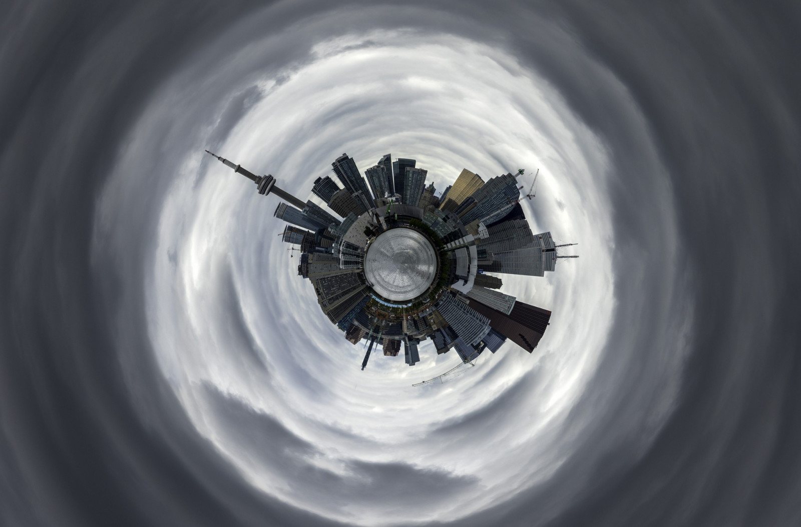 minimalism, building, sky, photography, clouds, circle, tire, wheel, automotive tire, 2048x1349 px