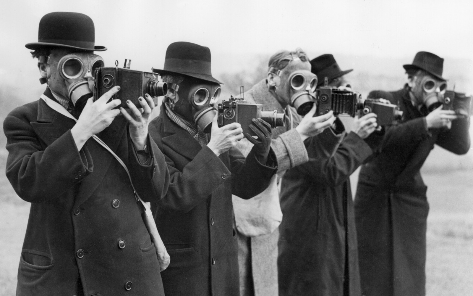 デスクトップ壁紙 モノクロ, ガスマスク, 兵士, カメラ, 人, 写真, 民兵 1920x1200 vexel78 122048