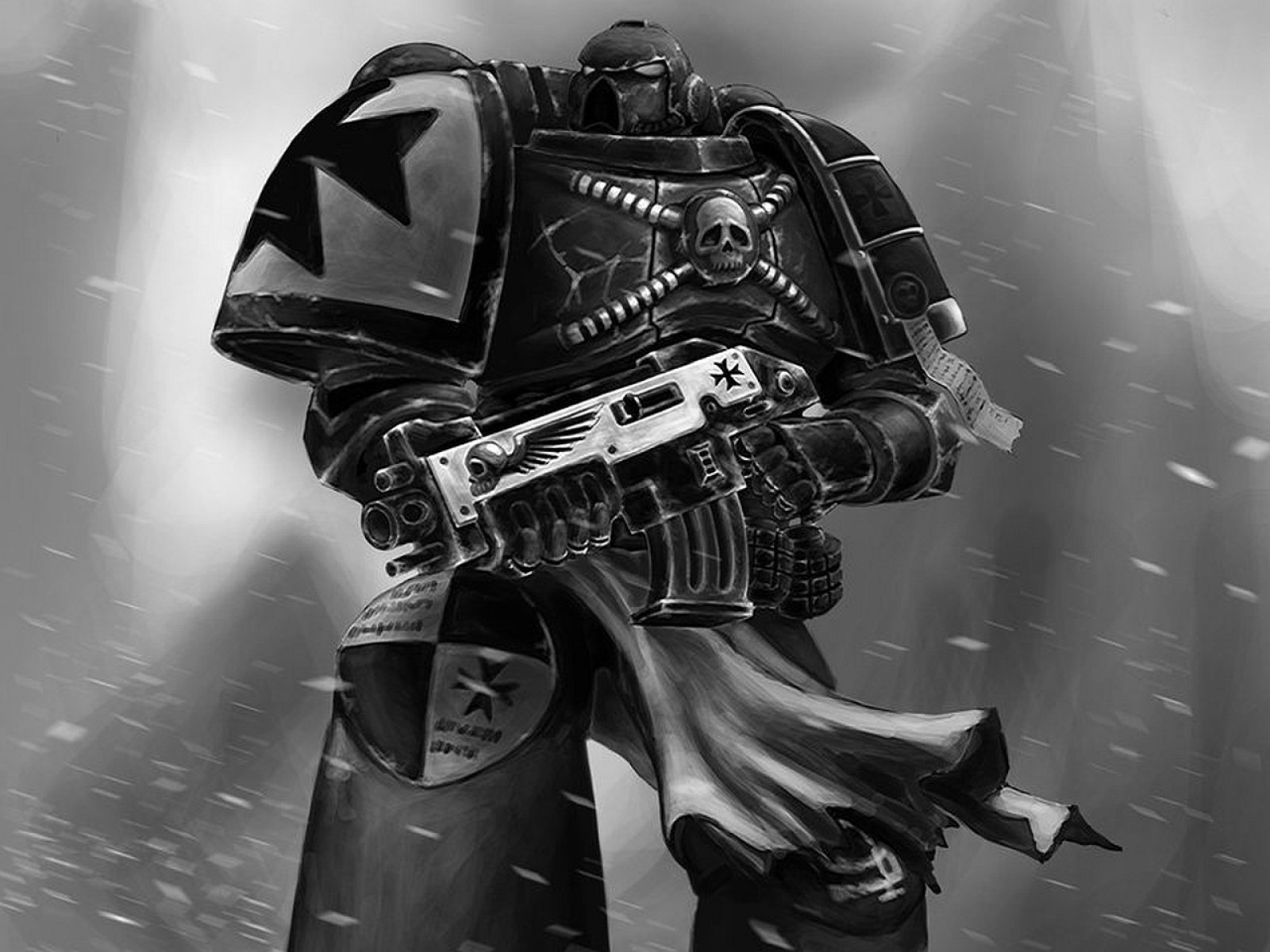 1600x1200 px, actie, donker, fantasie, fi, vechten, sci, oorlog, Warhammer, krijger