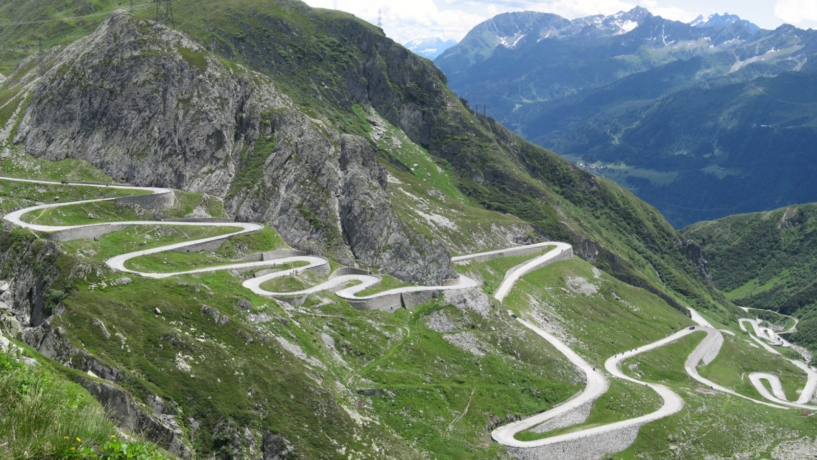 Příroda, silnice, horský průsmyk