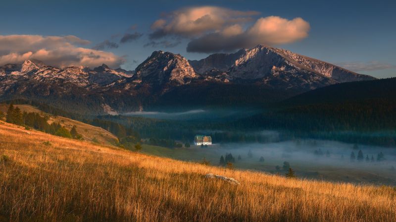 krajina, západ slunce, kopec, jezero, Příroda, odraz krajina, západ slunce, kopec, jezero, Příroda, odraz