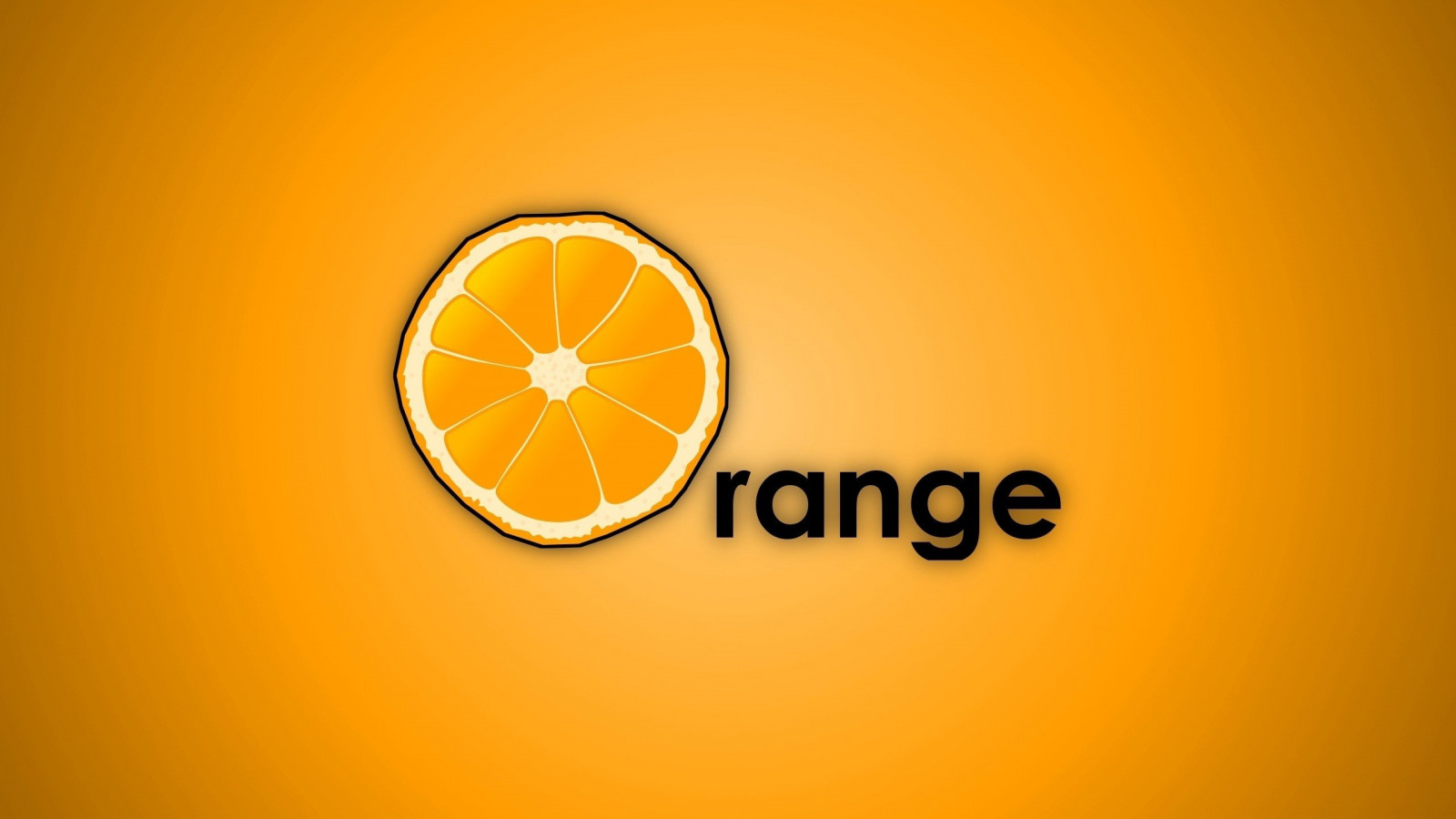 2560x1440 px, minimalisme, orange, orange baggrund