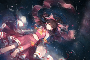 Wallpaper Wallpaper Illustration Anime Girls Unicorns Flower Petals HD