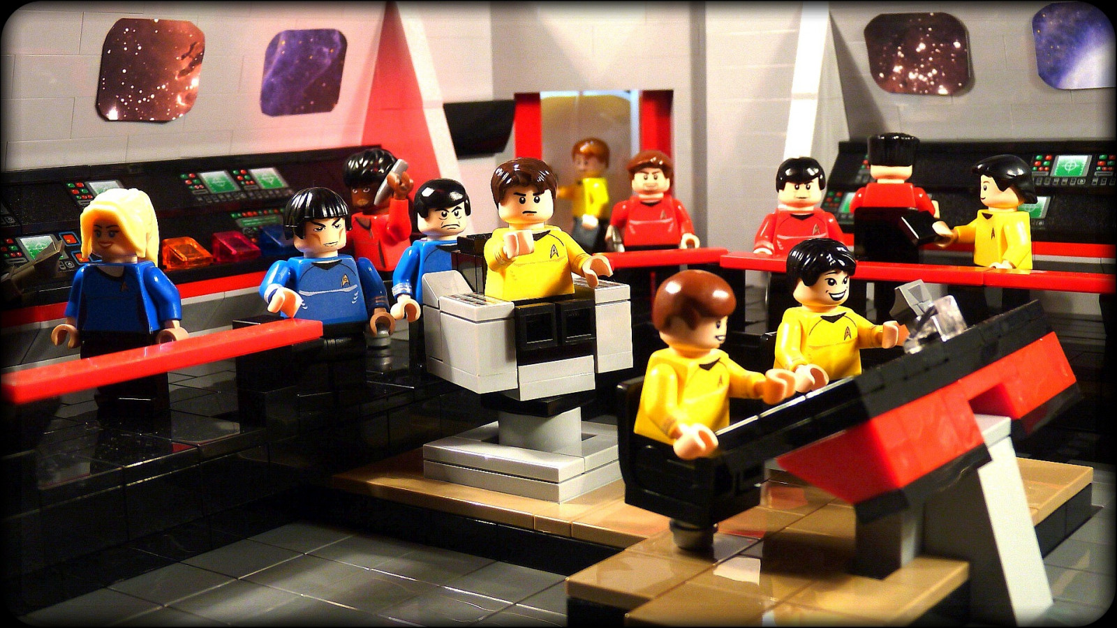 StarTrek, LEGO, Spock, knogler, moc, jamestkirk