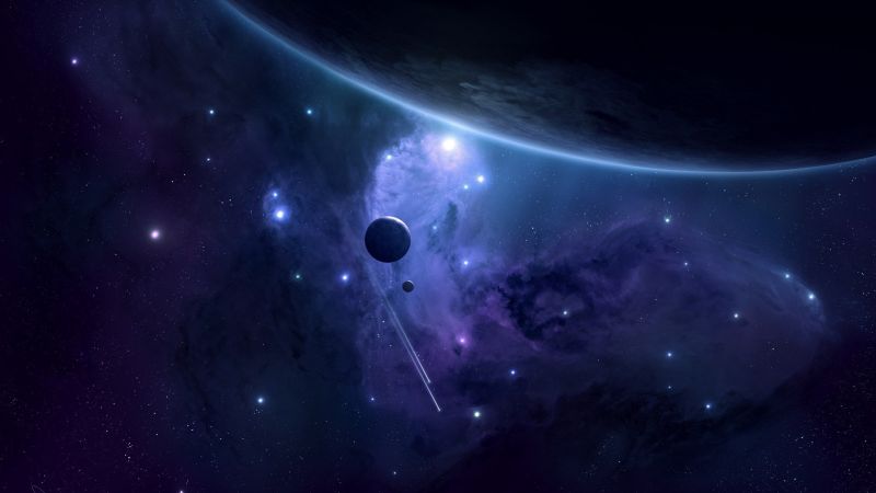 1920x1080 px, Luna, púrpura, azul, planeta, hacer 1920x1080 px, Luna, púrpura, azul, planeta, hacer