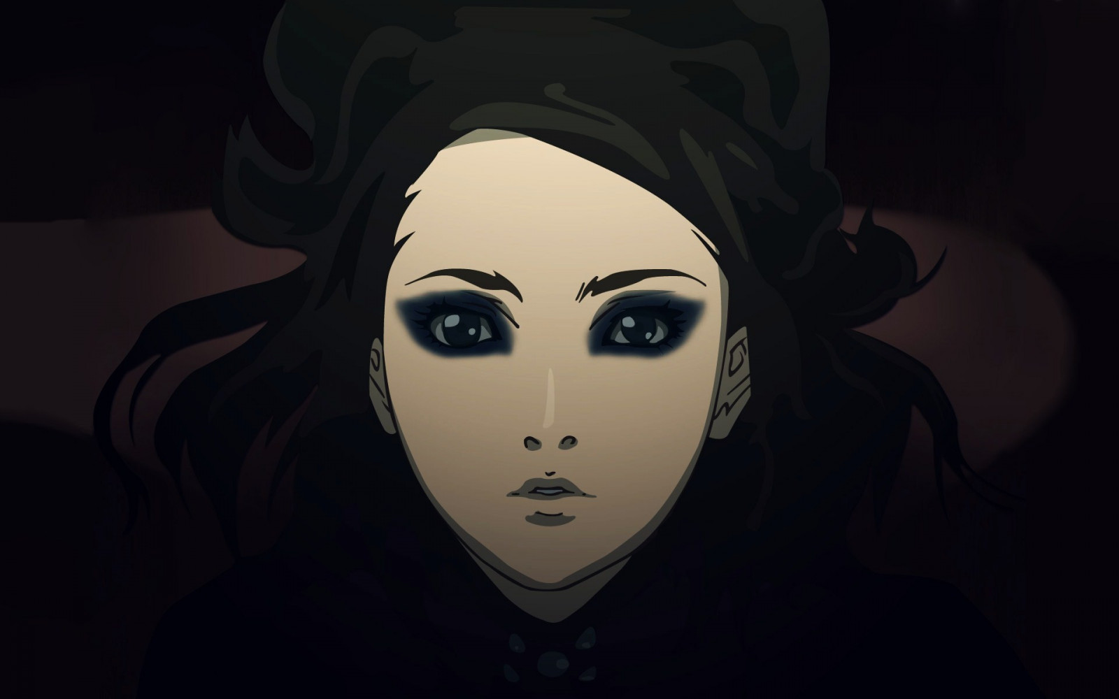 Wallpaper : face, black, illustration, anime girls, Ergo Proxy, Re l ...
