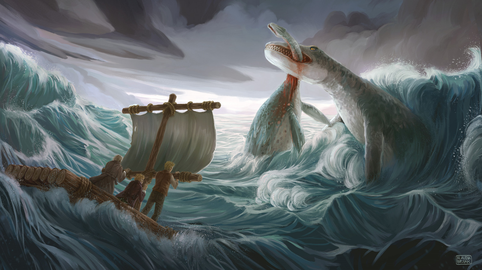 Nghệ thuật tưởng tượng, biển, ArtStation, Tác phẩm nghệ thuật, Sinh vật, sóng biển