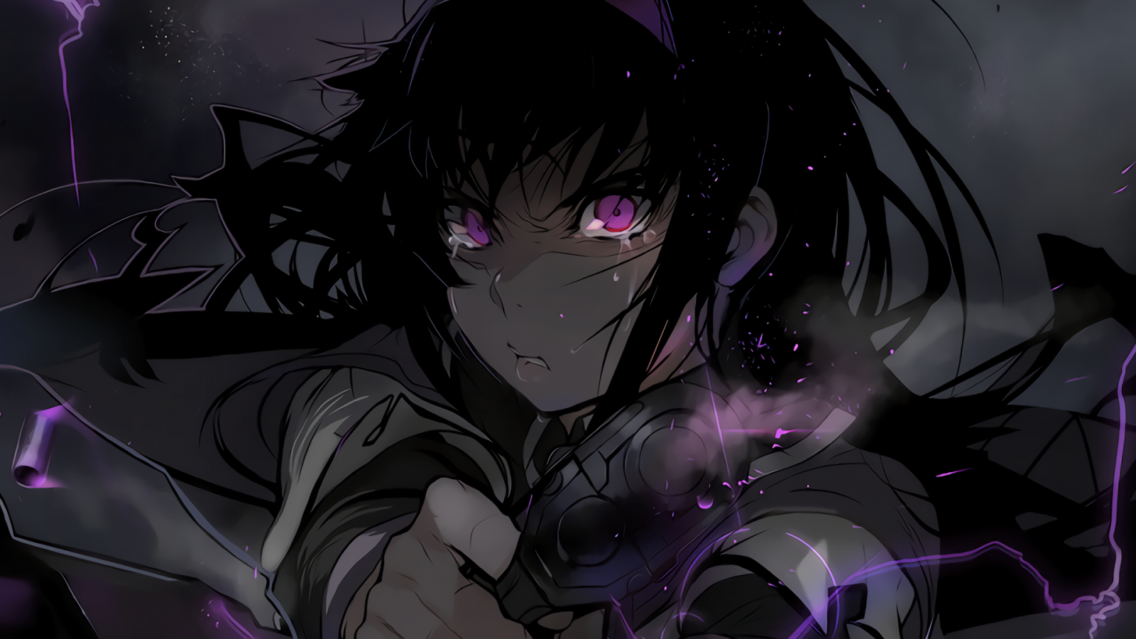 anime, anime dievčatá, Mahou Shoujo Madoka Magica, tma, screenshot, mangaka