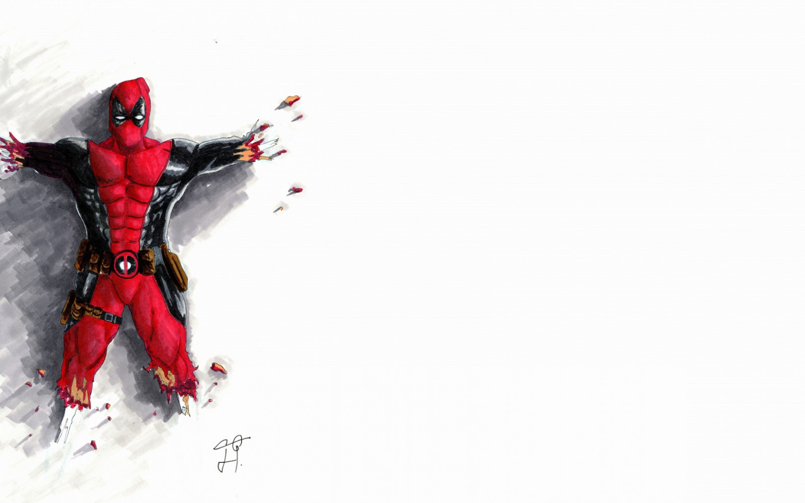 komiks, Deadpool, Wade Wilson, zázrak, extrémní sport, zimní sport