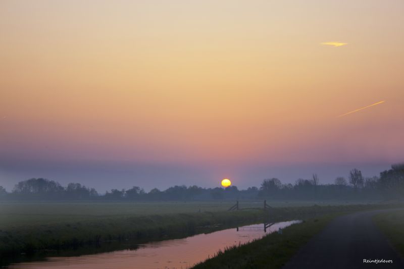 nebe, svítání, svítání, atmosféra, ráno, horizont