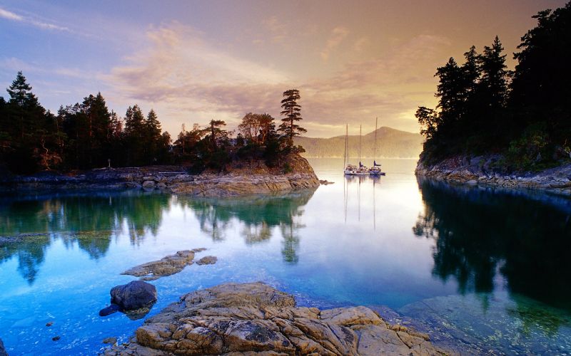 krajina, západ slunce, moře, jezero, voda, Příroda krajina, západ slunce, moře, jezero, voda, Příroda