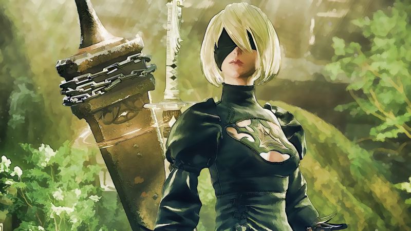 zelená, Nier Automaty, NieR, anime, mytologie, kostým zelená, Nier Automaty, NieR, anime, mytologie, kostým