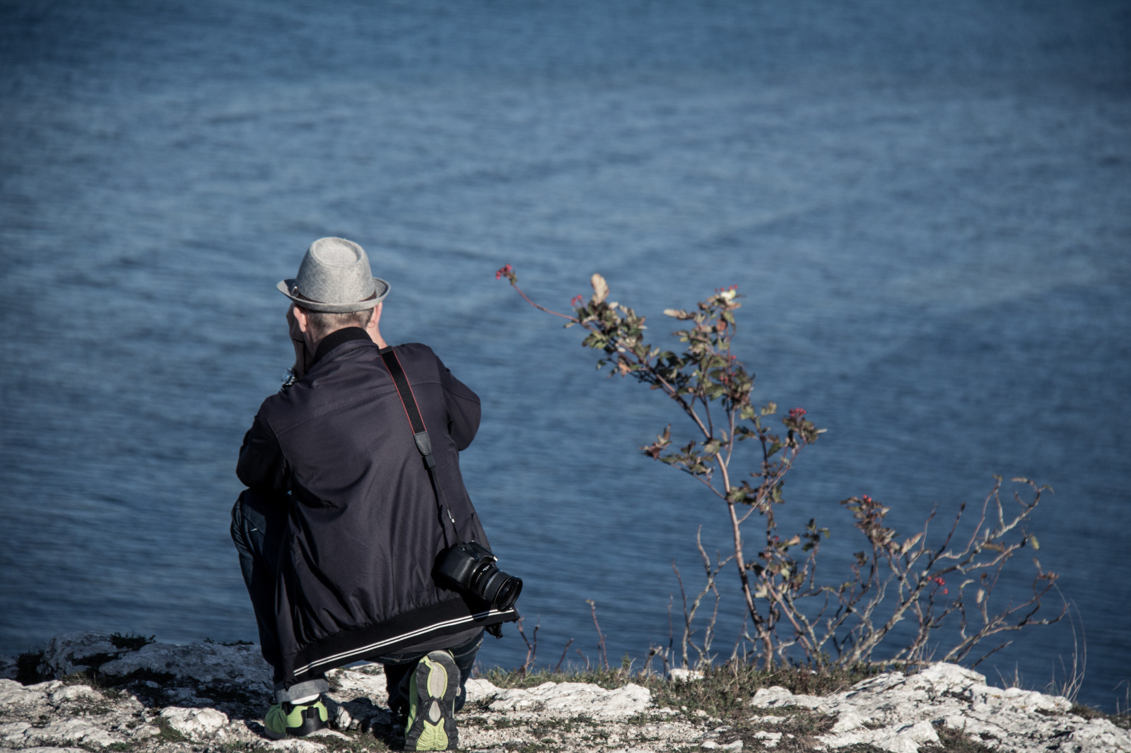 lidé, moře, sníh, zima, modrý, jaro, hora, počasí, sezóna, m nniska, Gotland, attackfoto, h gklint, za