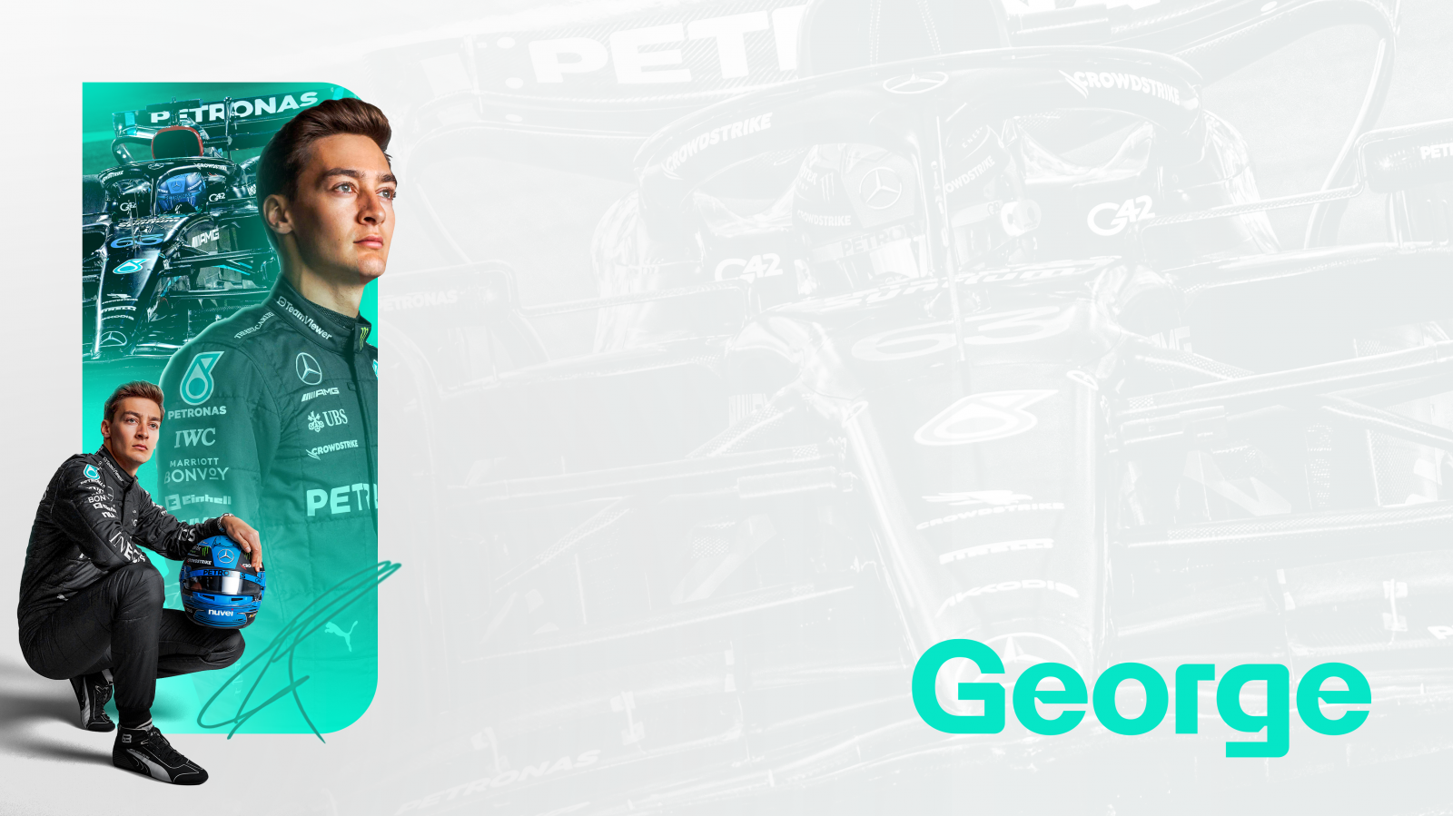 George Racing Driver Wallpaper : Formula 1, George Russell, Mercedes F1, racing driver ...