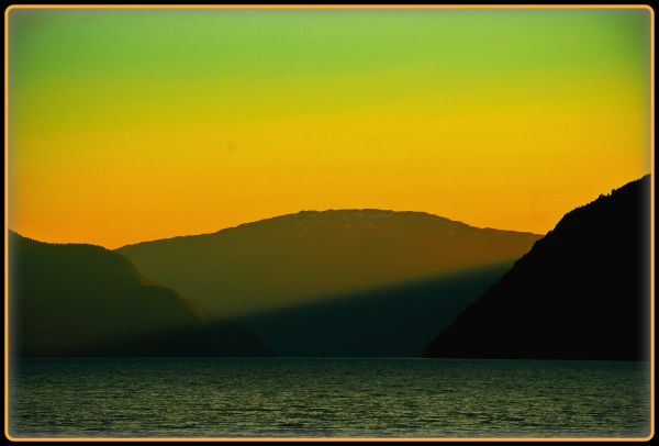 sea, water, nature, sunlight, sunset, sky