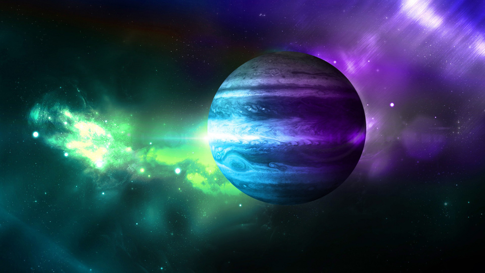 planéta, hviezdy, galaxie, 3D