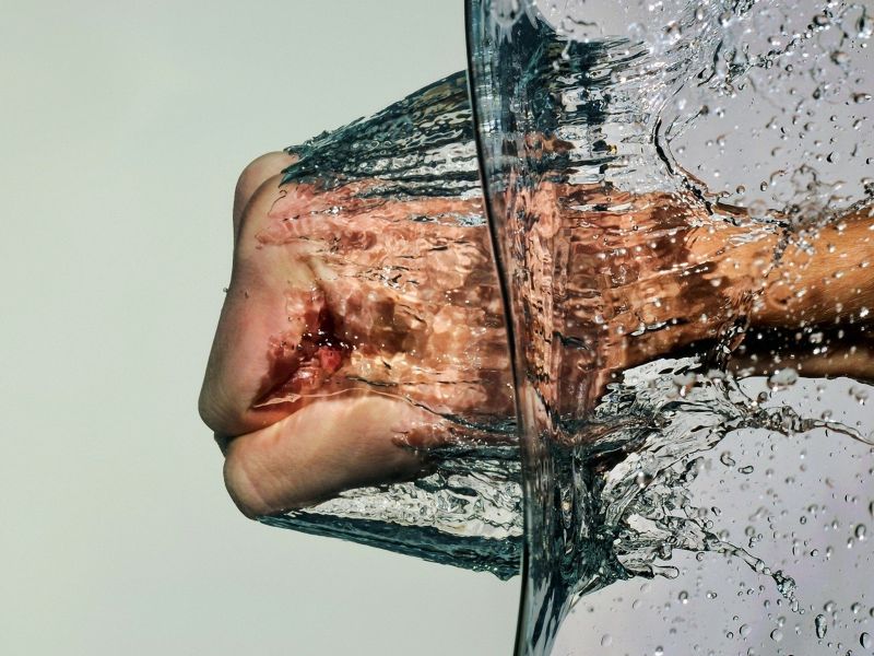 abstraktní, voda, 1600x1200 px, maso, ruka abstraktní, voda, 1600x1200 px, maso, ruka
