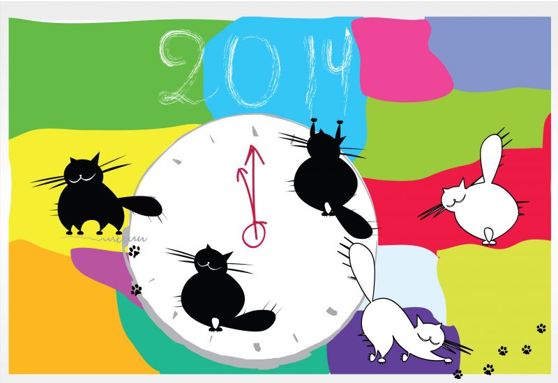 ilustrace, kreslená pohádka, kočka, 2014, barva, grafika ilustrace, kreslená pohádka, kočka, 2014, barva, grafika