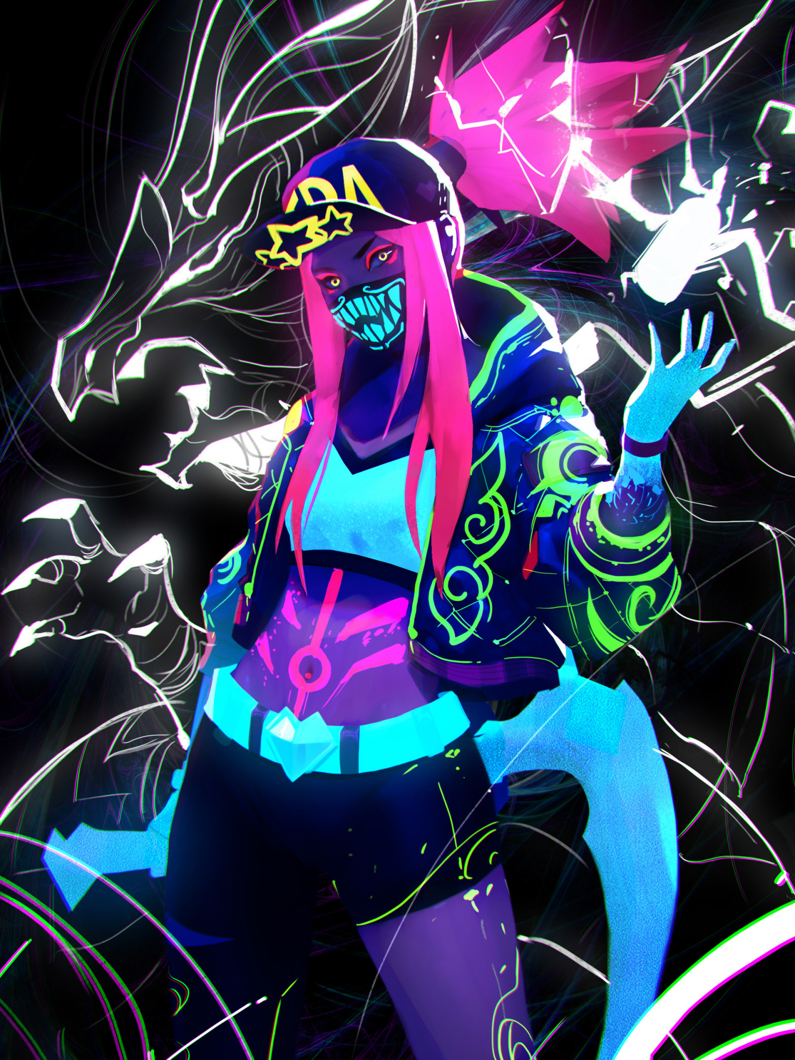 Sfondi : Akali League of Legends, League of Legends, videogiochi, Video ...