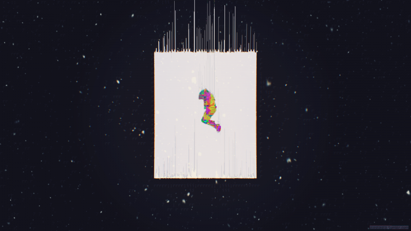 illustration, abstrakt, rymden, glitch art, digital konst, varumärke illustration, abstrakt, rymden, glitch art, digital konst, varumärke