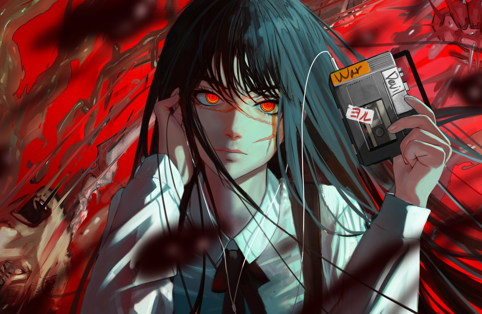 Wallpaper Chainsaw Man Mitaka Asa Chainsaw Man War Devil Blood 
