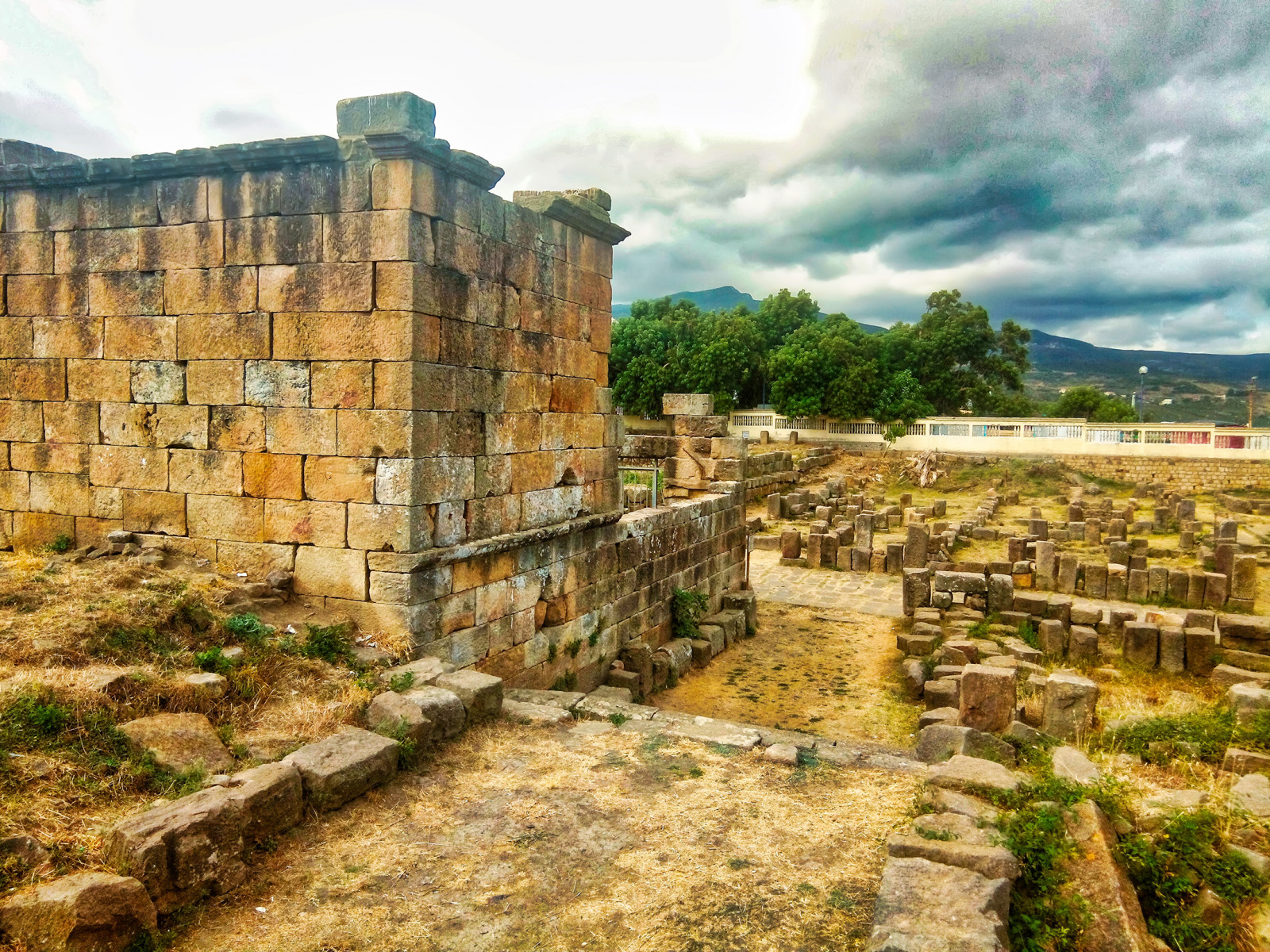 zřícenina, historický, mraky