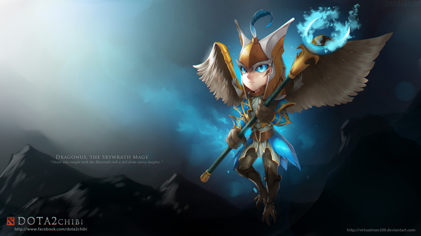 ilustrace, anime, chibi, Dota 2, mytologie, Skywrath Mage, Snímek obrazovky, počítač tapeta, fiktivní postava, dragonus