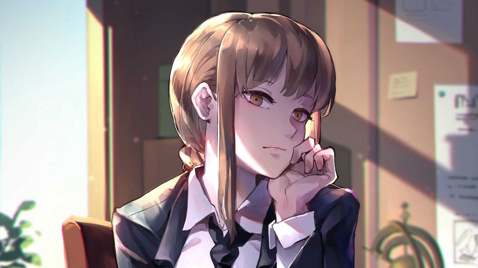 hoạt hình, cơ thể con người, Hime cut, tóc đen, cg artwork, vui mừng, thiết bị âm thanh, NGHỆ THUẬT, tóc dài, vui vẻ, tóc nâu, đồng phục, Mái tóc, Animated cartoon, hình minh họa, Nhân vật hư cấu, Anime, Hoạt hình, viễn tưởng, Kính mắt, Màu đỏ tươi, bức vẽ, bộ tóc giả, Bản vẽ, màu tóc, ngồi