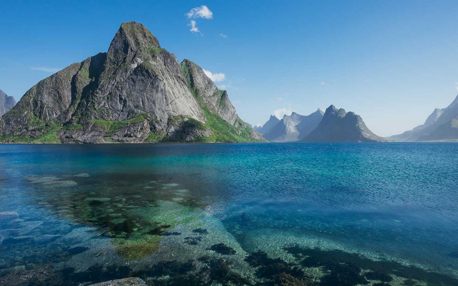 1920x1200 px, ostrov, krajina, Lofoten, hora, Příroda, Norsko, letní, voda