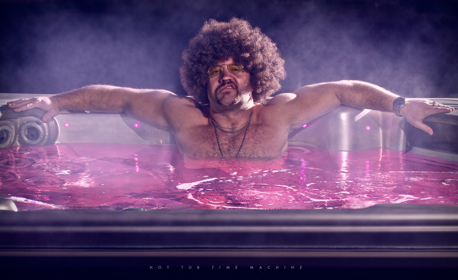 parti, vand, muskler, slap af, lys, Afro, jetfly, jacuzzi, boblebad, hank, speedlight, chill, tidsmaskine, læne sig tilbage, strobist, 430exii, canon7d, hottubtimemachine, 3652011, 2011inphotos, hottubhank