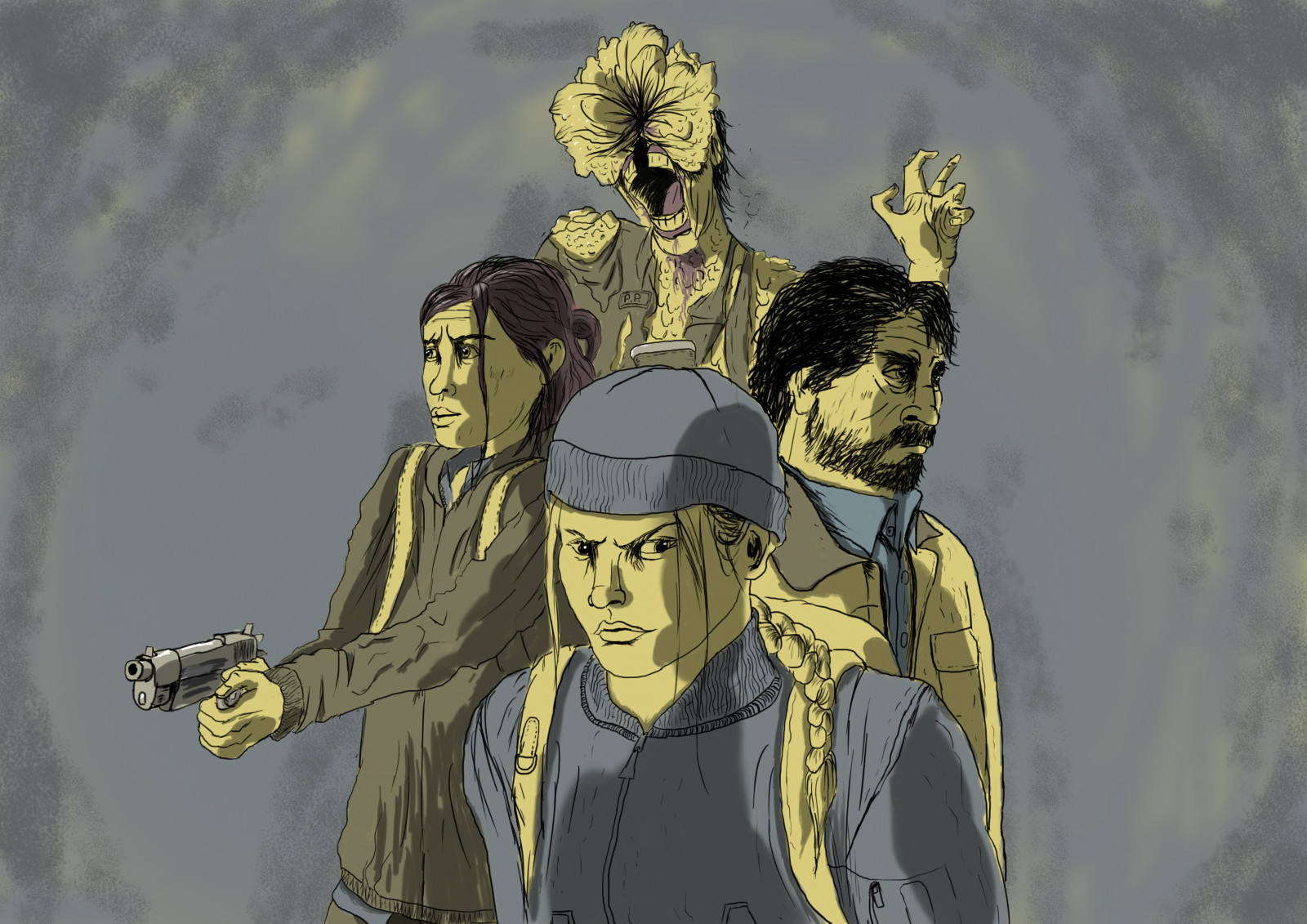 fan art, The Last of Us 2, digitální umění, digitální obraz