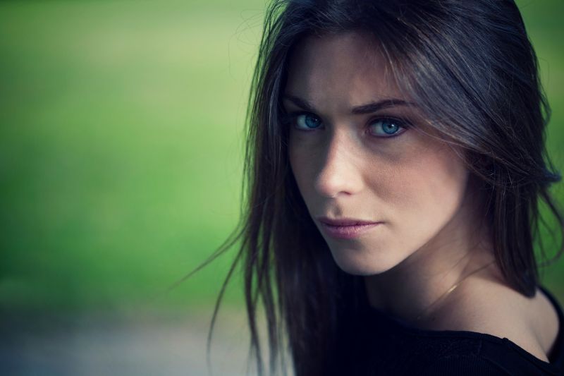 tvář, ženy, model, portrét, dlouhé vlasy, bruneta tvář, ženy, model, portrét, dlouhé vlasy, bruneta
