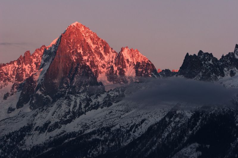 landscape, mountains, nature, snow, sunrise, winter landscape, mountains, nature, snow, sunrise, winter