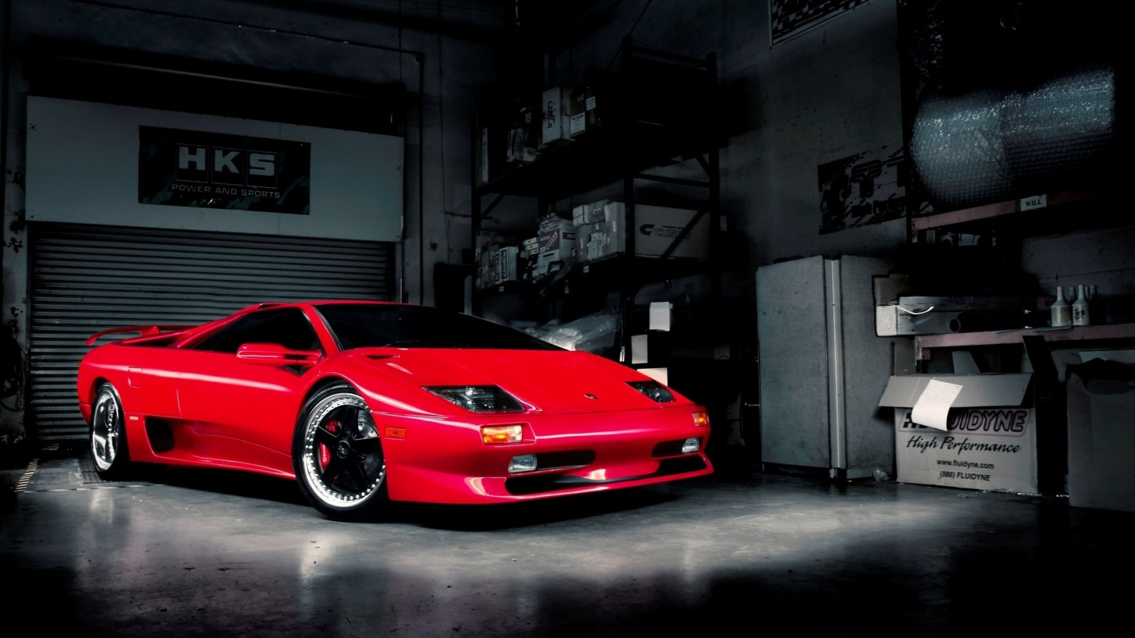 Wallpaper Merah Lamborghini Mobil Sport Garasi Kinerja Mobil Roda Supercar Kendaraan 