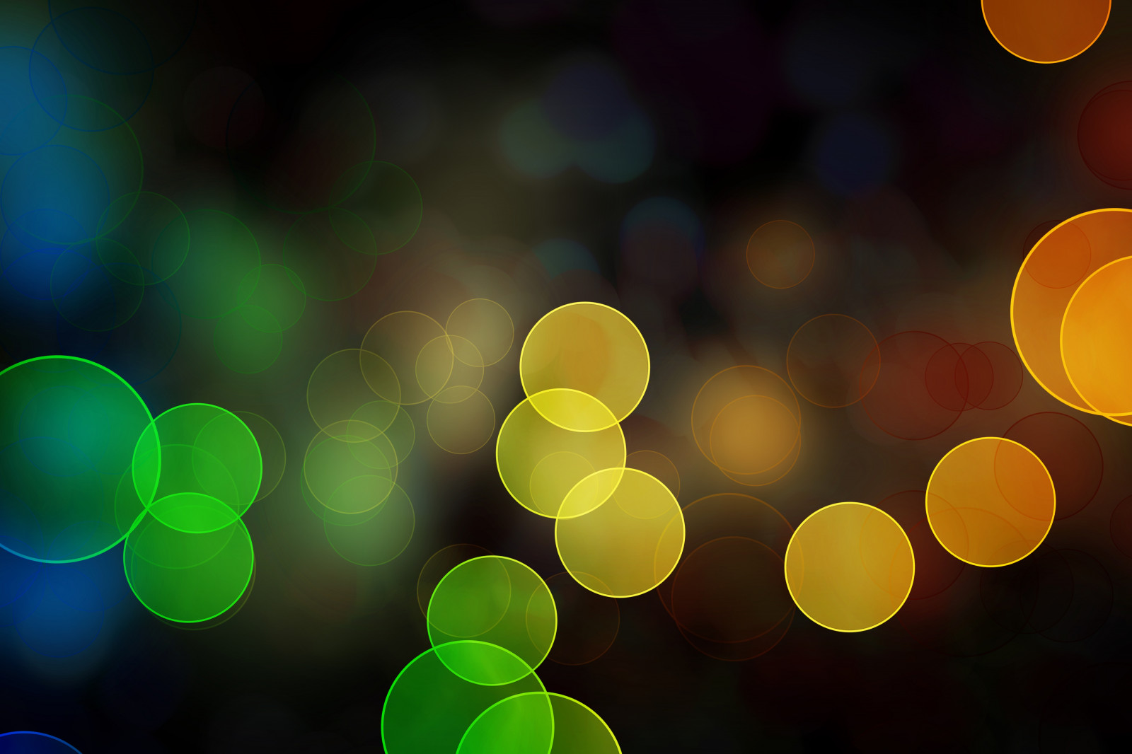 luz de sol, vistoso, noche, verde, amarillo, circulo, reflejos, ligero, color, hoja, flor, planta, forma, línea, pétalo, Círculos, Papel pintado de la computadora, Fotografía macro