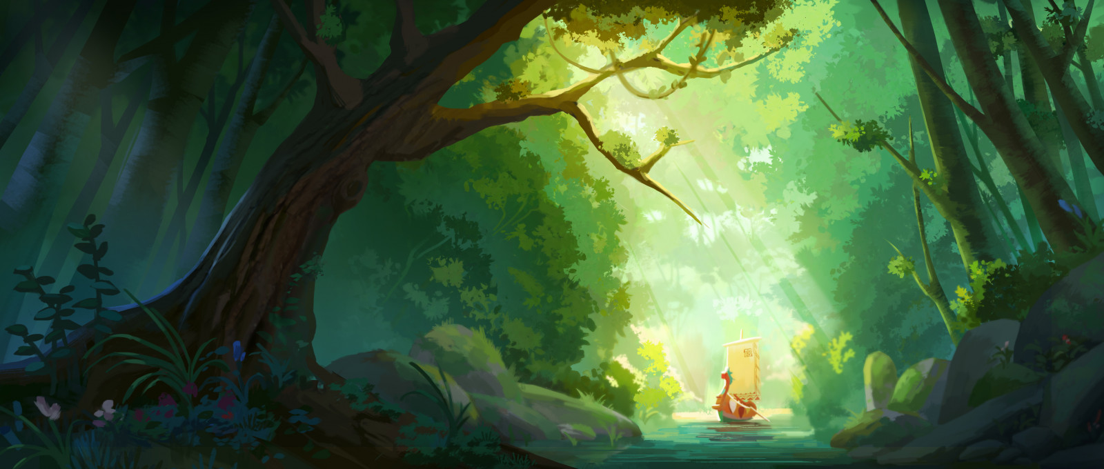 ekoregion, malovat, zelená, přírodní prostředí, Natural landscape, rostlina, větev, organismus, malování, People in nature, slunečnímu záření, UMĚNÍ, vegetace, strom, dřevo, biome, kufr, krajina, ráno, přizpůsobování, tráva, Tints and shades, les, ilustrace, větvička, cg artwork, výkres, visual arts, zálesí, akvarel barvy, džungle, Northern hardwood forest, akrylová barva, smíšený les, umělecká díla, Volně žijících živočichů, prales, fiktivní postava, moderní umění, deštný prales, závod stonek, tropical and subtropical coniferous forests, pc hry, opadavý, grafika, animace, theatrical scenery, tropy